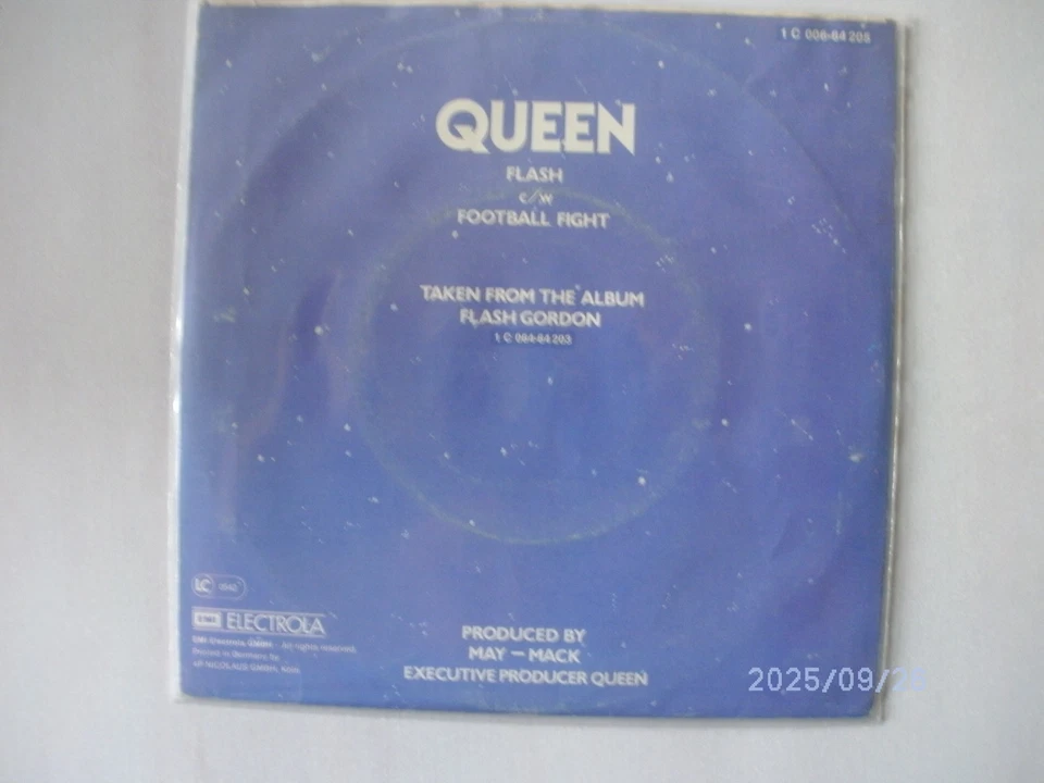 7" Single -    Queen / Flash - Bild 2 von 3