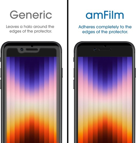 amFilm Displayschutzfolie kompatibel mit iPhone SE 2 (2020 2.) / 3 (2022... - Bild 2 von 5