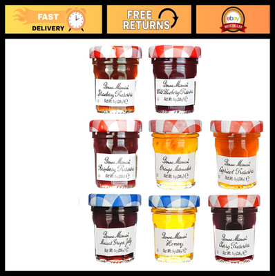 Assorted Fruit Preserves - Strawberry, Apricot, Raspberry, Orange, Cherry, Honey