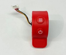 Red electric scooter thumb throttle accelerator.