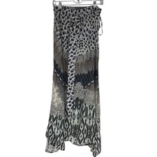 SAKKAS - WOMEN'S ONE SIZE - MULTICOLOR WRAP AROUND SKIRT/SWIM COVER-UP