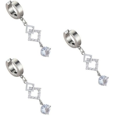 3 PCS Bauchnabelringe Zum Anclipsen Ansteckbare Bauchnabelpiercings