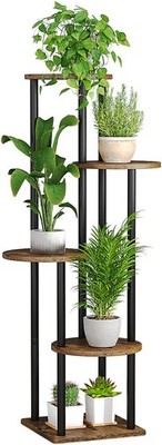 Plant Stand Indoor 5 Tier Metal Plant Shelf Multiple Plants Corner Tall Flower