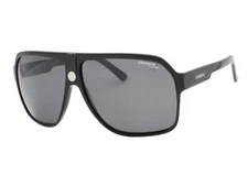 Carrera 33 807 Shiny Black 807 Gray Polarized Men's Sunglasses 62-11-140 W/Case