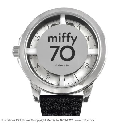 Miffy 70th Anniversary Carabiner Watch Skeleton Black ST-PLMF0003