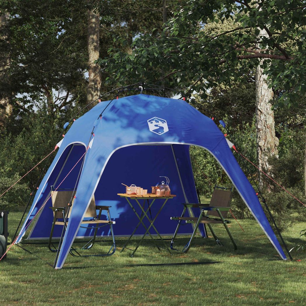 vidaXL 4 Person Instant Tent - Blue - Steel Frame - Image 2