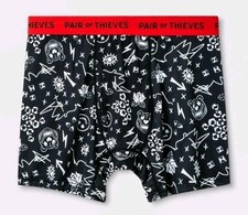 PAIR of THIEVES Super Fit Mesh Magic Black Boxer Brief Men's Size S Small 28-30"