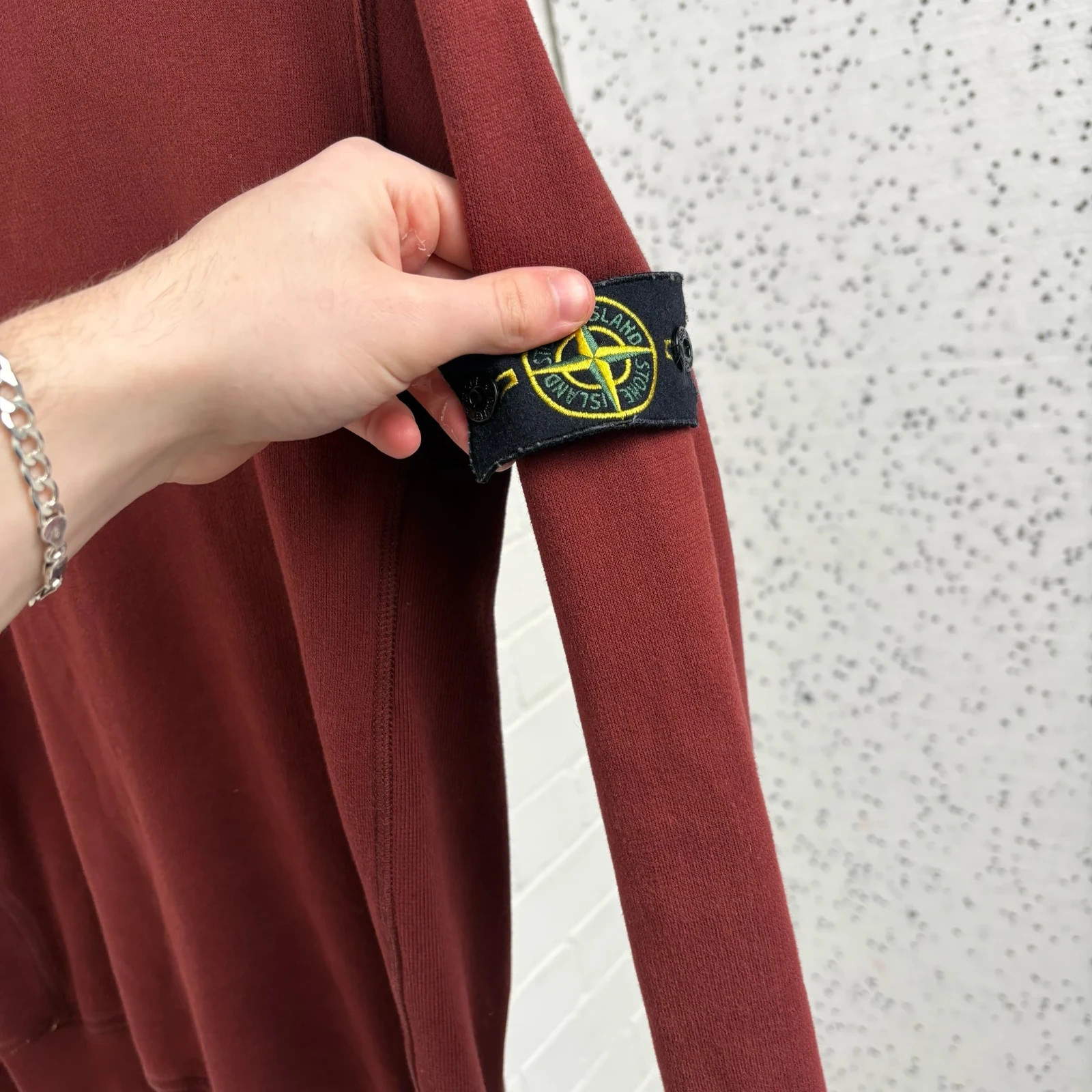 Stone Island Red Crewneck Jumper image 3