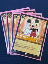 Disney Lorcana Mickey Mouse true Friend 12/204 4x card lot