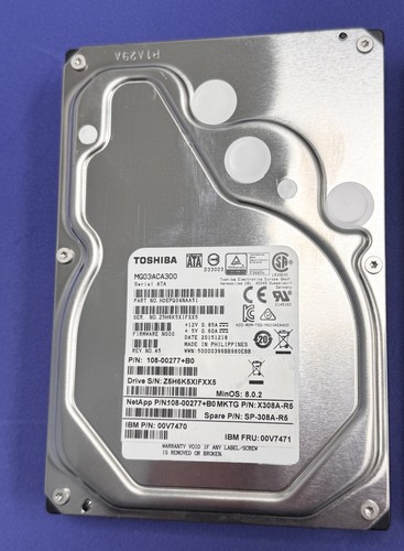 2X Toshiba MG03ACA300 3TB 7200RPM 6Gb/s 3.5" SATA Hard Drives HDEPQ04NAA51 - Picture 2 of 4
