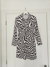 River Island woman's long sleeve,twisted, mini shirt dress size 8. NWOT 