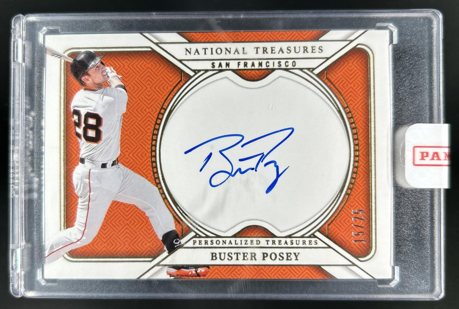 2025 Panini National Treasures Buster Posey Personalized Auto #/25 Giants