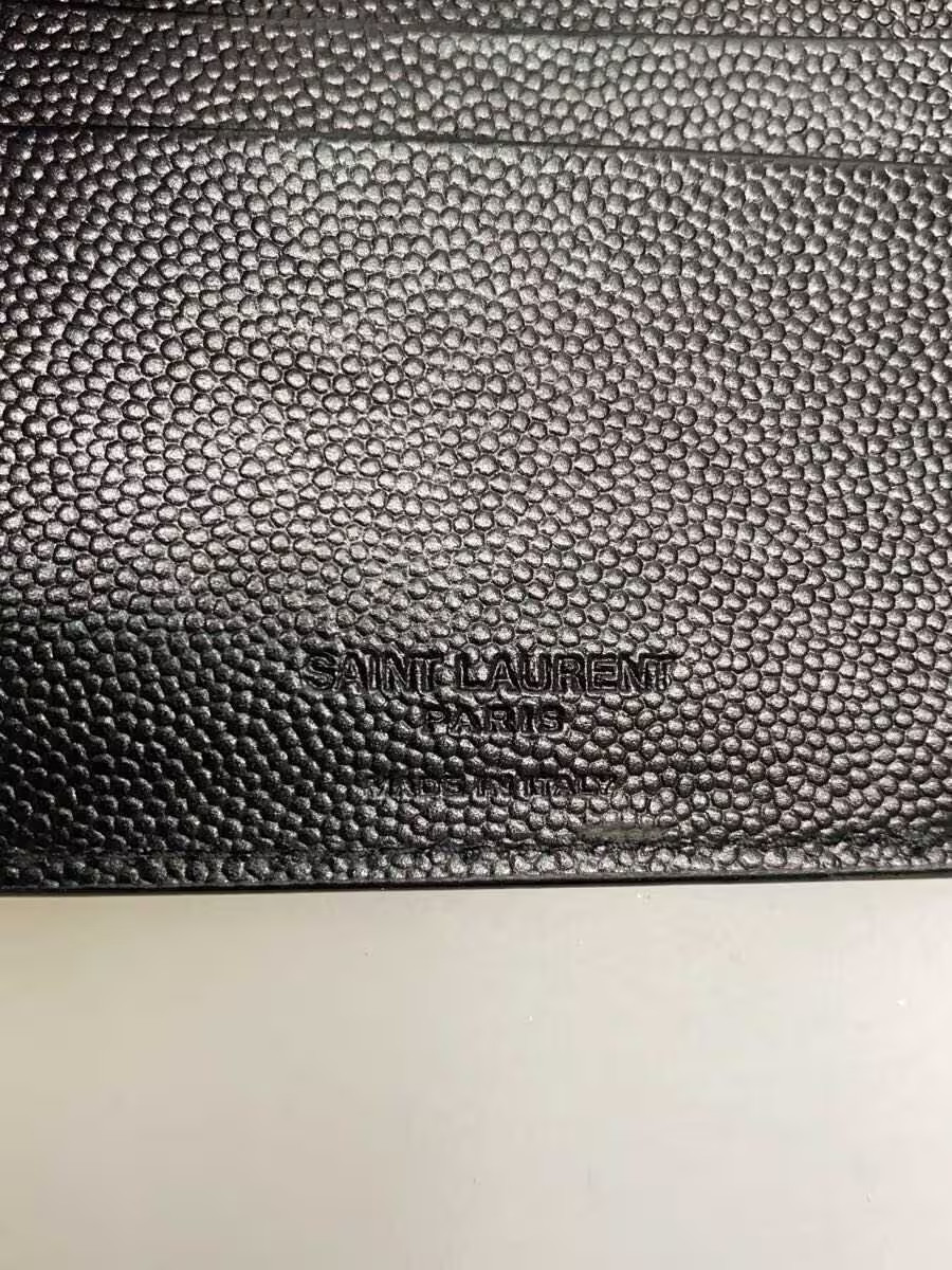 SAINT LAURENT Money Clip Leather Black Men's 378005 thumbnail 3