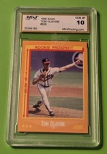 Tom Glavine Rookie Card 1988 Score #638- GRADED GEM MINT 10. rookie card picture