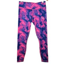 Puma Women Bright Printed Leggings Activewear Dry Cell Size XL