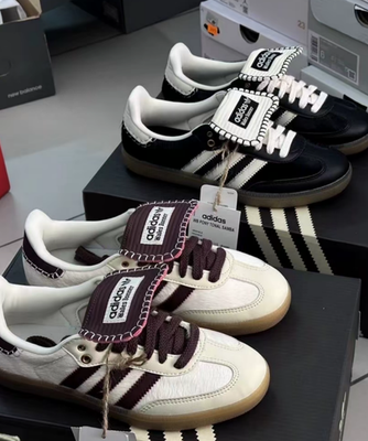 WALES BONNER x adidas originals Black&Brown Samba Pony Tonal for