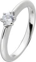 SolitäRring Silber 925 Zirkonia 0.25Ct Verlobungsring Trauring 16
