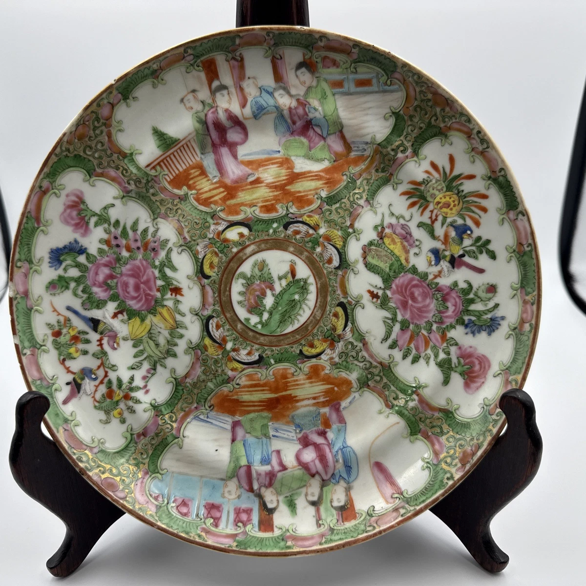 アンティーク　チャイナ　ローズメダリオン ２枚　Chinese Rose Rose Medallion for sale | eBay