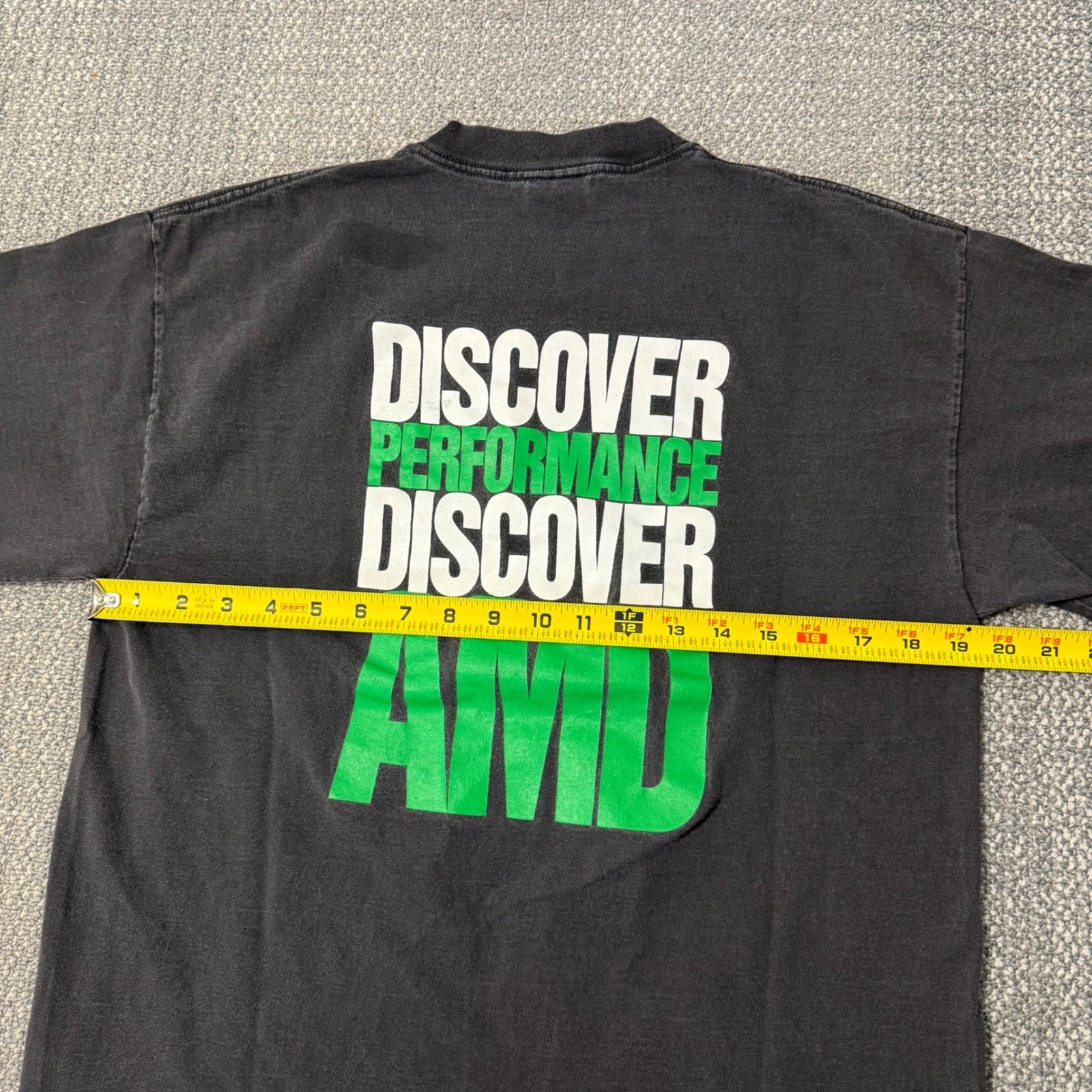 Vintage 90s AMD Athlon XP Processor Tech T-Shirt Computer PC Black Single Stitch
