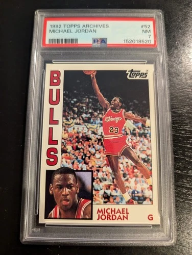 1992-93 Topps Archives #52 Michael Jordan PSA 7 Graded Basketball Card NBA 92-93