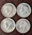Kennedy Half Dollars 90% Silver Lot Of 4 1964 Lot #3