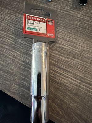 #ad #ad $12 Socket Sears Craftsman 1 2quot; Drive Metric 13mm deep laser 12pt 45938 $12.00