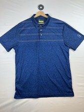 PGA TOUR Pro Series Men's Golf Polo Blue XL Athletic Fit 100 Polyester