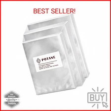 Potane Vacuum Sealer Bags, Precut 150 Gallon 11x16, Quart 8x12, Pint 6x10, Smell