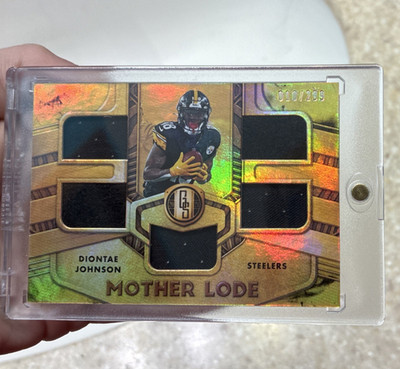Panini Diontae Johnson Pittsburgh Steelers Mother Lode Patch Card #00/299