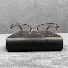 Bebe Over The Top BB5107 Y2k Eyeglasses Shiny Brown 210 Leopard Print 52-18-135