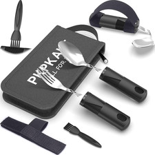Adaptive Utensils for Parkinsons Patients Elderly, Weighted Utensils for Hand Tr