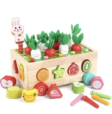 Toddlers Montessori Wooden Educational Toys for Baby Boys Girls Age 1 2 3 No Box