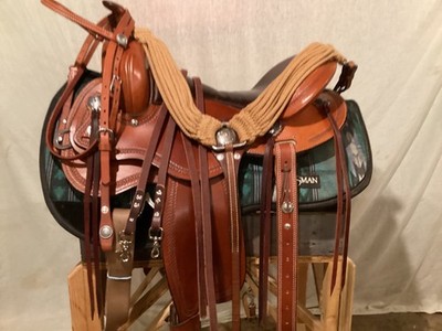 used circle y gillette trail ssaddle 16 ench seat wide tree