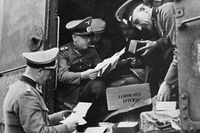 WW2 - Contrôle d'un wagon postal à la ligne de démarcation