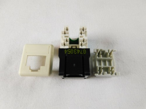 50 prises double Cat5e - 100 prises Cat5e et 50 plaques murales 2 ports - QUANTITÉ DE 50 - Photo 11/11