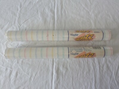 Lot of 2 Vintage Mayfair Whizz Kids Wallpaper Rolls [ Brand New ]