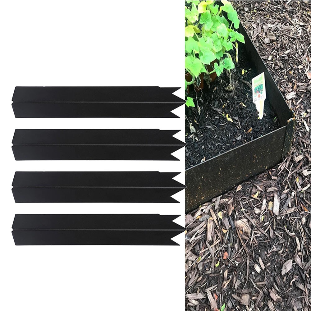 Secure Corners Beautifully with 10 Connector Clips for Steel Landscape Edging eBay
