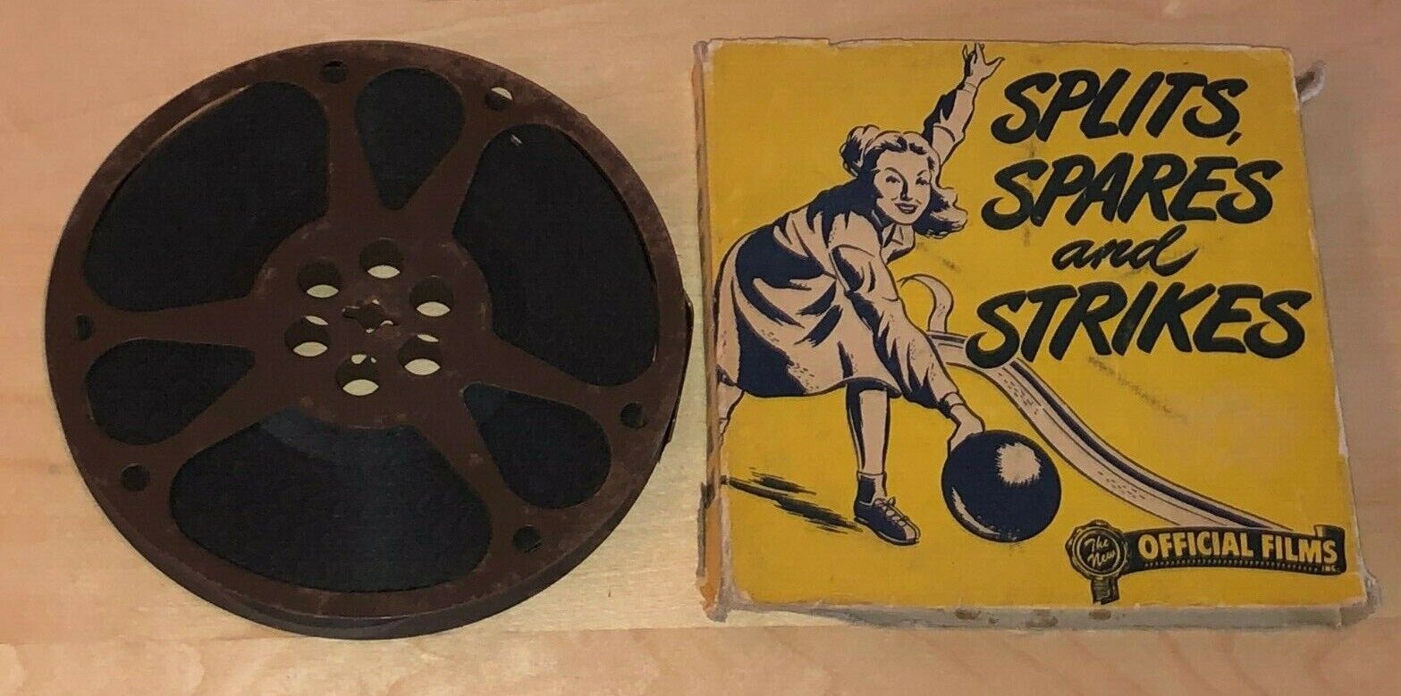 Splits Spares And Strikes 16mm Vintage Sportbeam Bowling Film With Original Box goedkope aandelen