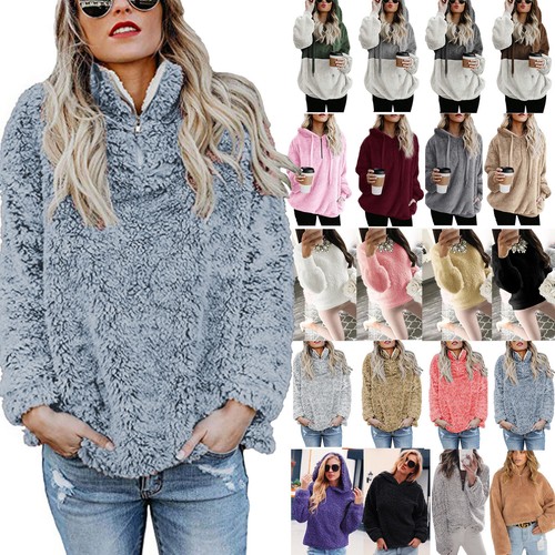Womens Fleece Fur Winter Teddy Bear 