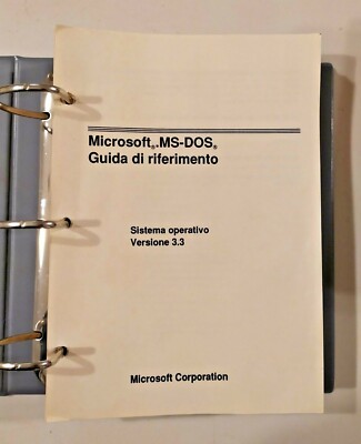   Microsoft MS-DOS Version 3.3 Vintage ASEM IBM 1989 HA27 REFERENZHANDBUCH