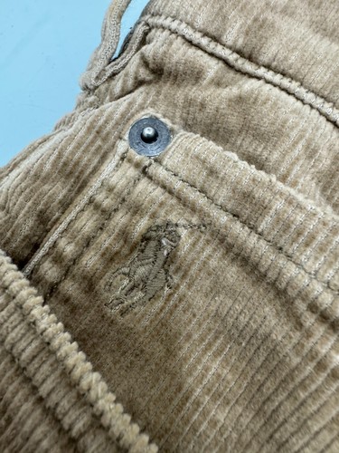 Polo Ralph Lauren Corduroy Varick Slim Straight Pants Jeans 36/30 Tan Stretch - Bild 14 von 15