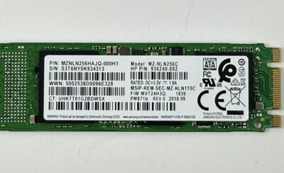 HP Samsung PM871b MZNLN256HAJQ-000H1 256GB SATA 6Gb/s M.2 2280 SSD