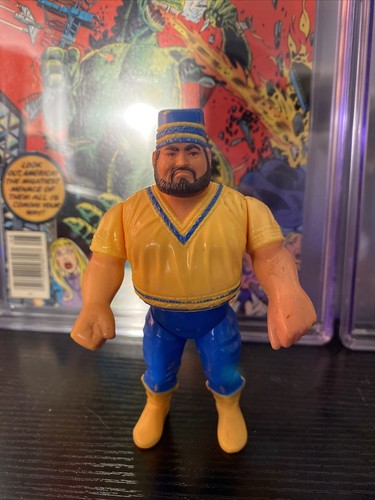 WWF Hasbro Akeem Action Figure 1990 The African Dr...