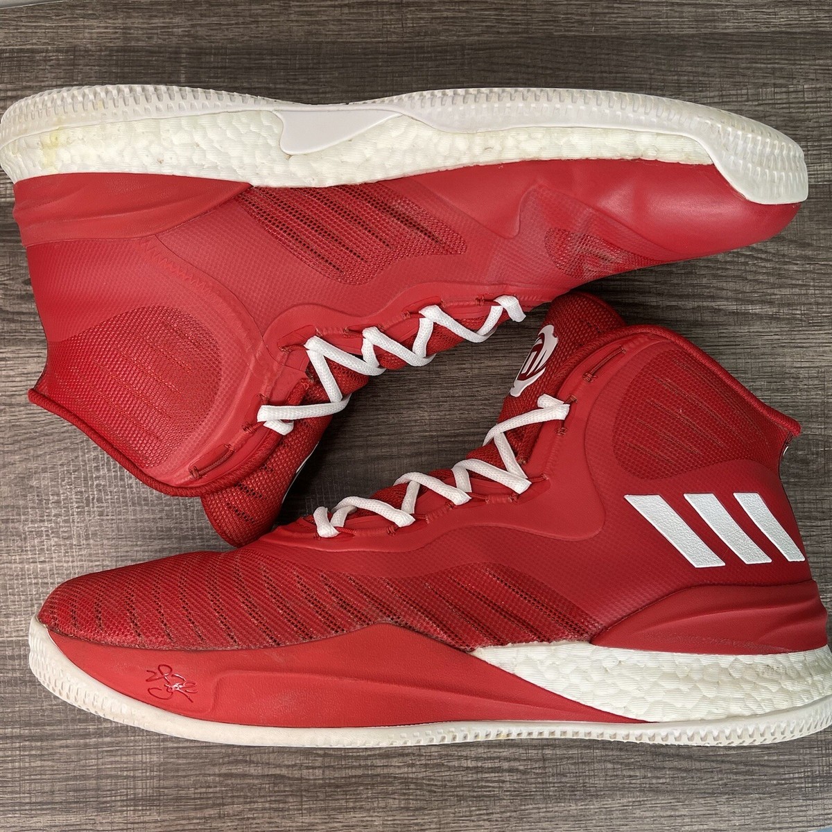 RARE Adidas Boost D Rose 8 Red Basketball Shoes/Sneakers (CQ1625
