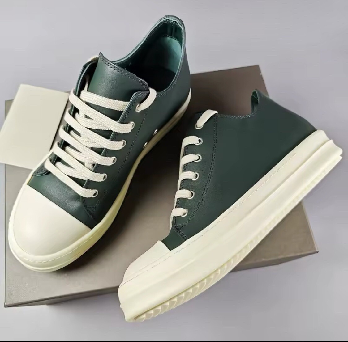 【関税込み】Rick Owens グリーン Porterville スニーカー Size 10 Rick Owens Porterville Low Top Sneaker Green | eBay