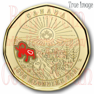 1896-2021 - Klondike Gold Rush - 125th Anniversary $1 Coloured