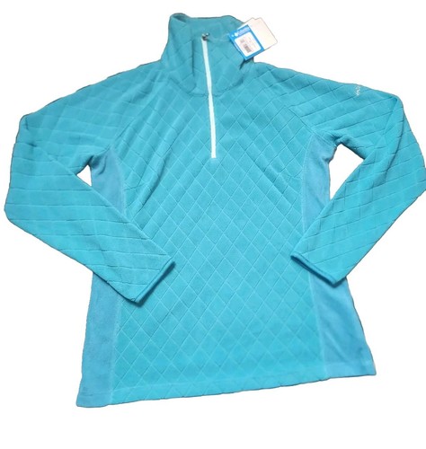 NWT Columbia Glacial Fleece 3 Print Half Zip Blue Size Large - 第 1/5 張圖片