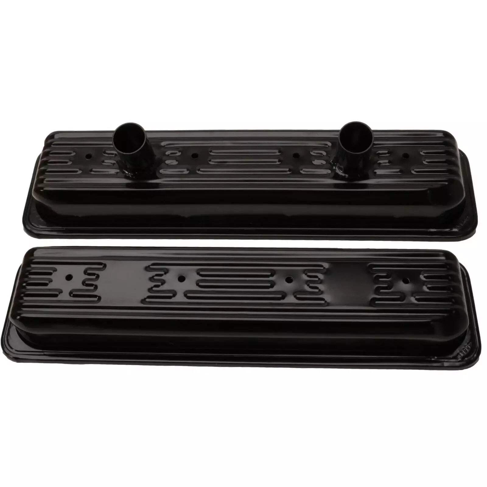 Fits Valve Cover Kit SBC Circle Track Steel Black by Chevrolet Performance 25534