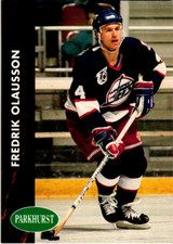 1991-92 Parkhurst Jets Hockey Card #203 Fredrik Olausson