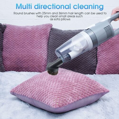 6x Horse Hair Round Dusting Brush Dust Tool Attachment for Vacuum 25mm and 36mm - Picture 3 of 8